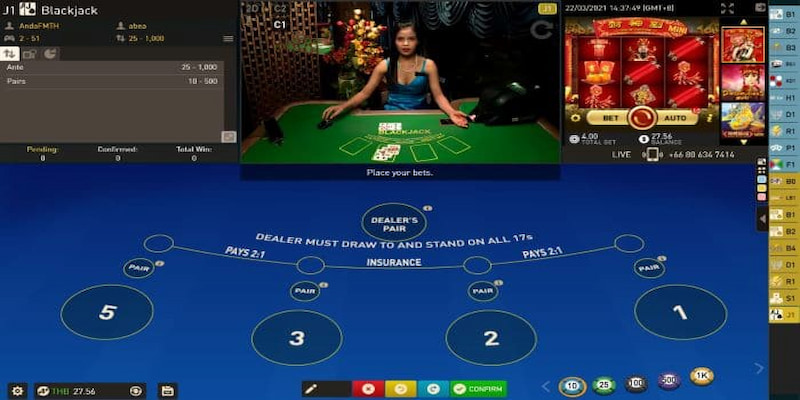 Blackjack là bộ môn Casino trực tuyến thú vị